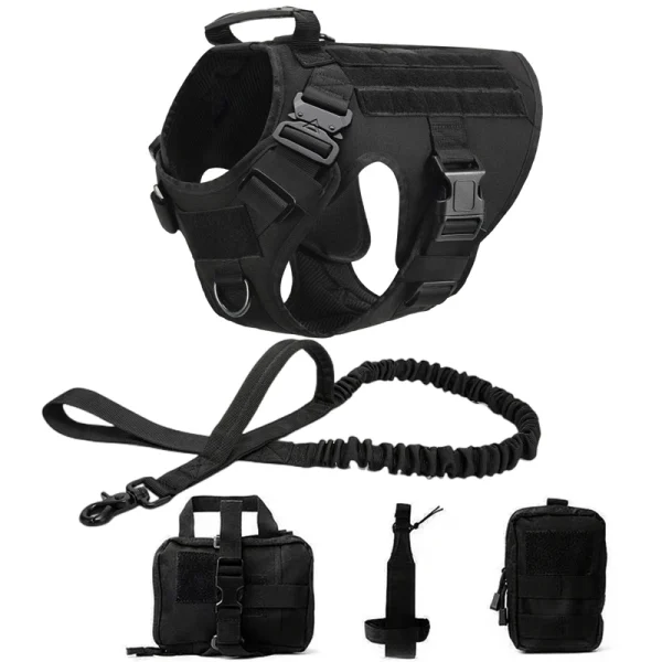 Tactical Military Vest Pet German Shepherd Golden Retriever Tactical  Training Dog Harness and Leash Set For All Breeds Dogs - Image 11