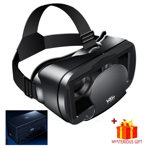 VRG Pro VR Glasses Virtual Reality Headset Devices Viar 3D Helmet Goggles Lenses Smart For Smartphone Cell Phone With Controller - Image 9