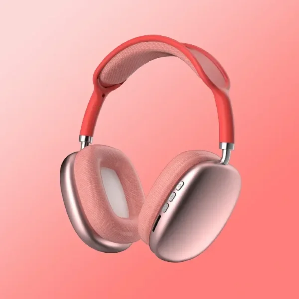 New P9Pro Max Wireless Bluetooth Headphones Noise Cancelling Mic Over Ear Sports Gaming With TF Card Slot Headset Earphone - Image 2