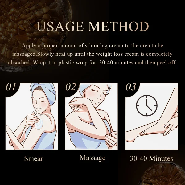 OEDO Ginseng Slimming Cream Reduce Cellulite Lose Weight Burning Fat Health Care Cream Body Skin Whitening Cream - Image 6