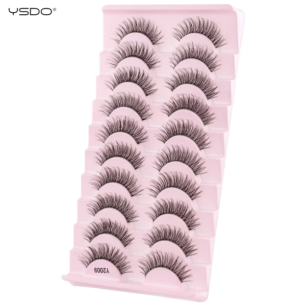 YSDO Half Eyelashes 3/10 pairs Natural Full False Eyelashes 3d Lashes  Cat Eye Fake Eyelashes Extension Faux Cils Makeup Tools - Image 11