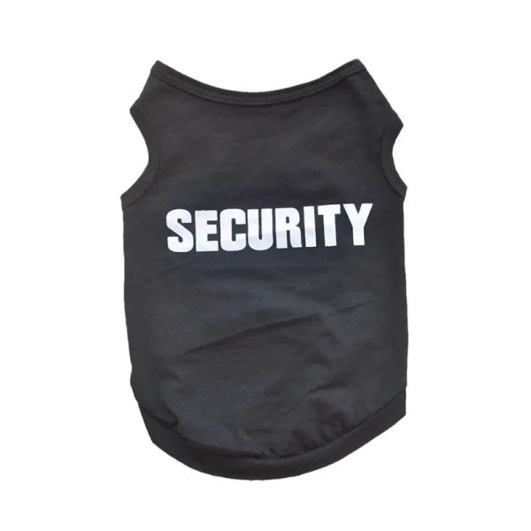 Security Clothing for Dogs Summer Pet Clothes Vest for Small Dogs Chihuahua Yorkshire Puppy Cats Low Price Pets T-shirt Costume - Image 9