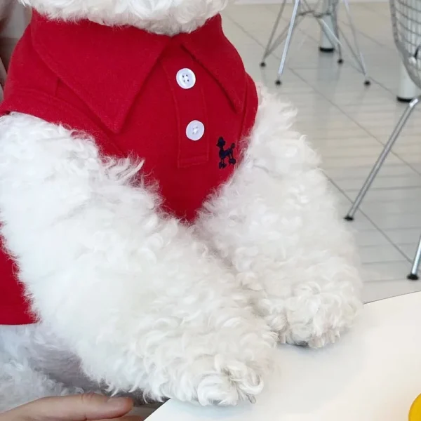 Summer Polo Shirt for Dogs Puppy Clothes Bichon Frise Chihuahua Stripe Dog Sweatshirt Dog Cooling Vest for Small and Medium Dogs - Image 10