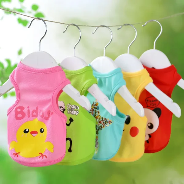Sweet Fruit Puppy Dog  Sleeveless Clothes Summer Pet Vest for Small Dogs Yorkshire Schnauzer Beagle Cat Shirts mascotas Clothing - Image 5