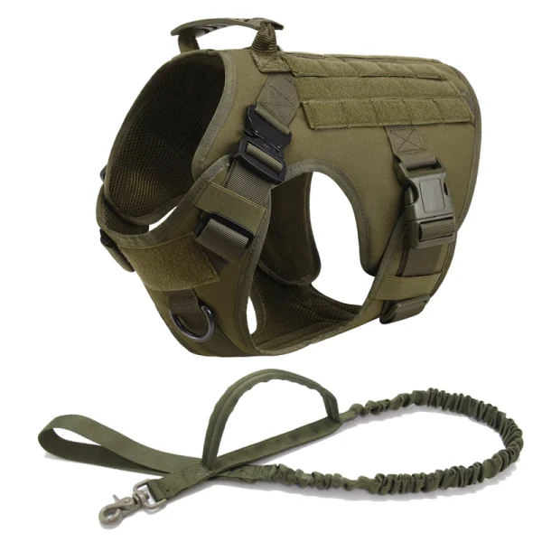Tactical Military Vest Pet German Shepherd Golden Retriever Tactical  Training Dog Harness and Leash Set For All Breeds Dogs - Image 18