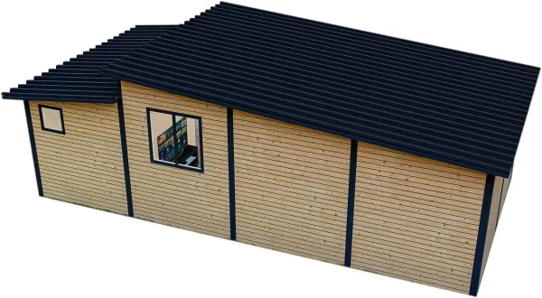 32m2 Modular Wooden House Tiny Home Prefabric Home for Live in for Adults, light oak - Image 4