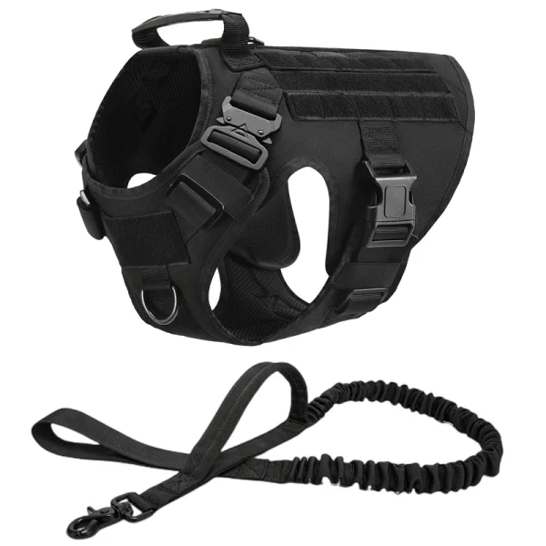 Tactical Military Vest Pet German Shepherd Golden Retriever Tactical  Training Dog Harness and Leash Set For All Breeds Dogs - Image 19