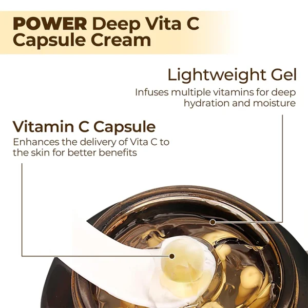 Anti Wrinkle Vita C Capsule Cream Collagen Face Anti Aging Gel Firming Repairing Fade lines Korean Skin Care Products 2.39 oz - Image 5