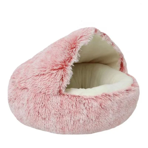 Cat Bed Pet Mattress Warm Soft Plush Pet Bed with Cover Round  Cat Dog  Sleeping Nest Cave for Small Dogs kitten - Image 8