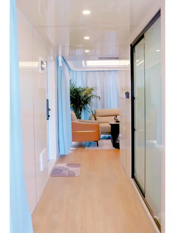 Cymdin prefab outdoor mobile cheap price space cap sule house restaurant hotel room tiny home Frame Container Resort space - Image 5