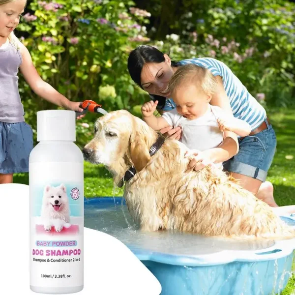 Shampoo And Conditioner For Dogs 100ml Puppy 2 In 1 Deep Cleansing Shampoo And Conditioner Long-Lasting Fragrance Rich And - Image 3