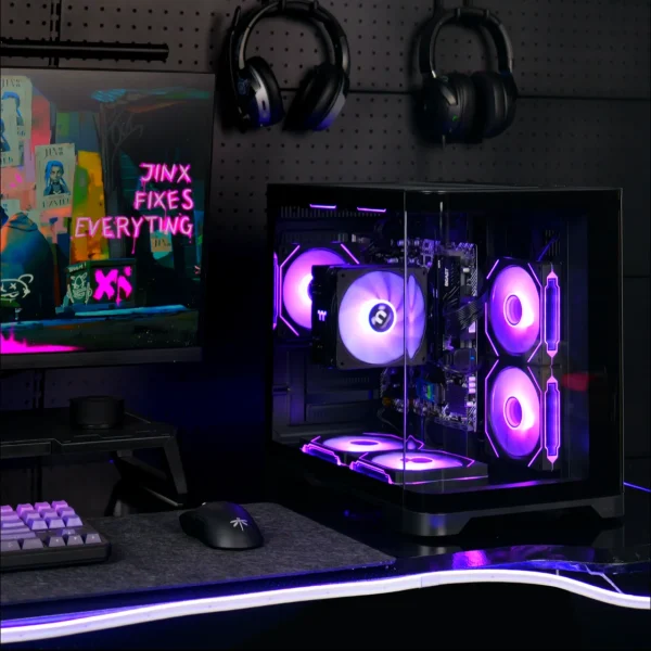 YEAH MAGIC Gaming Desktop AMD Ryzen 5 5600GT 3.9GHz 16GB(8G*2) DDR4 3200 1T NVME SSD ARGB 7 Fans Win 11 Home Gamer Desktop WIFI6 - Image 4
