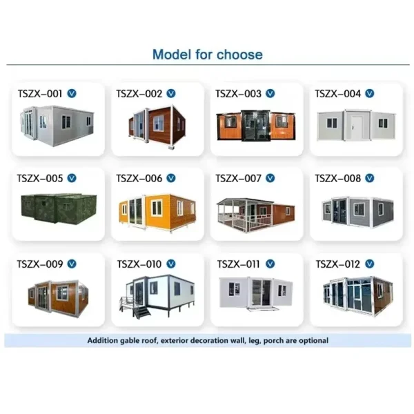 Expandable Container House Folding Sunroom Garden Rooms Sheds Container House Mobile Home Living Villa Activity Room Features - Image 5