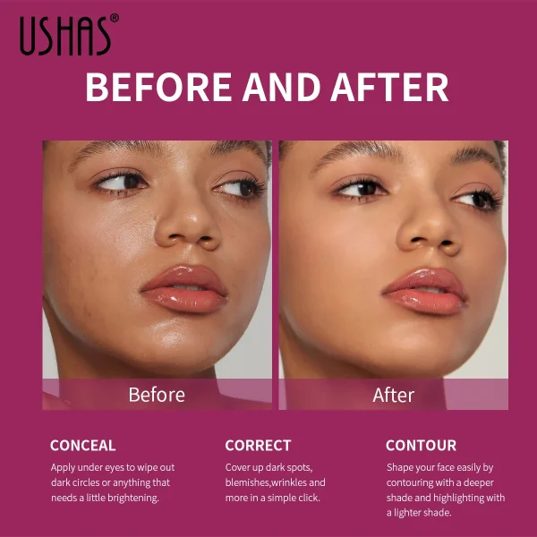 Facial Concealer Sponge Head Matte Liquid Foundation Makeup Oil Control Long Lasting BB Cream Waterproof Brighten Cosmetics - Image 5