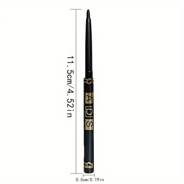 3Pcs Waterproof & Sweat-Proof Black Eyeliner Pencil - Long-LastingSmudge-Proof for Bold Eye Makeup, Easy Glide Formula for Perfe - Image 6