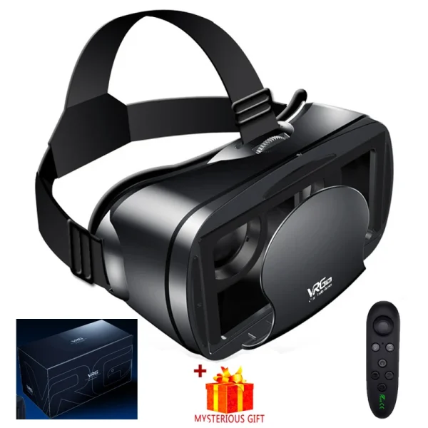 VRG Pro VR Glasses Virtual Reality Headset Devices Viar 3D Helmet Goggles Lenses Smart For Smartphone Cell Phone With Controller - Image 11