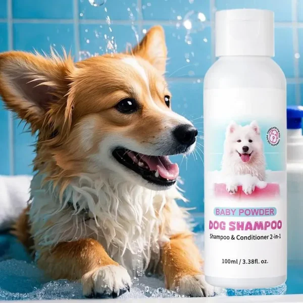 Shampoo And Conditioner For Dogs 100ml Puppy 2 In 1 Deep Cleansing Shampoo And Conditioner Long-Lasting Fragrance Rich And - Image 4