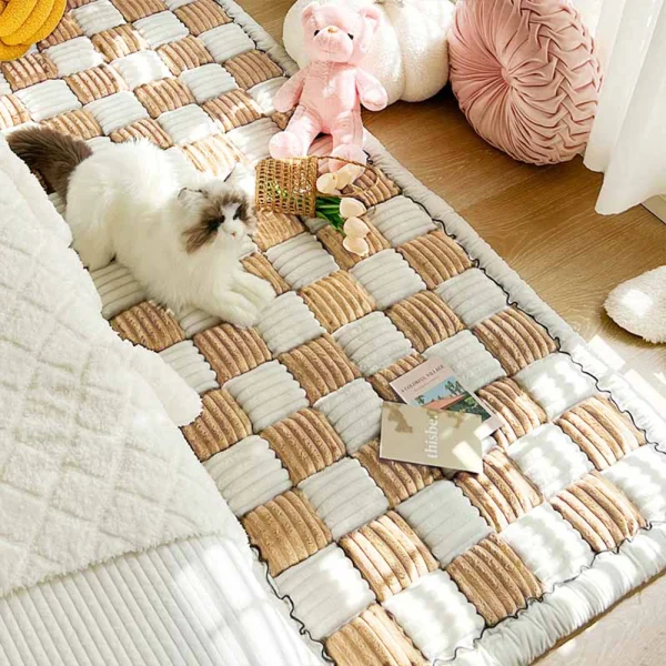 Dog Bed Mat Warm Pet Cat Scratchable Blanket Anti-slip Washable Cushion Sofa Couch Cover Protector For Large Dogs Pet Supplies - Image 8