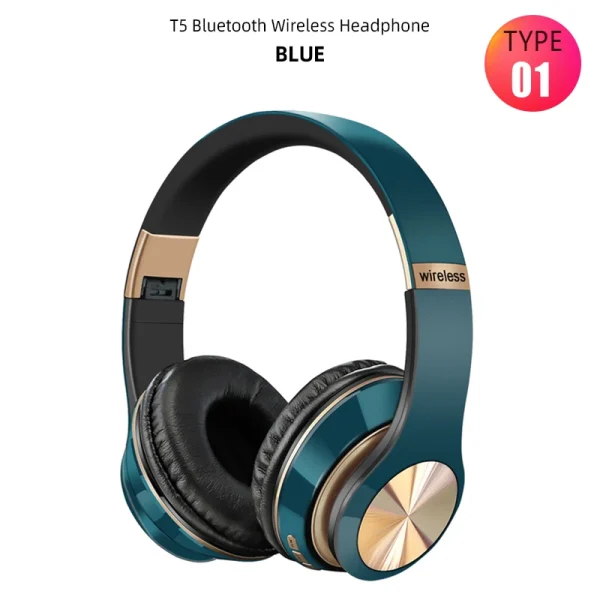 Foldable Sport Earphone HiFi Headset Wireless Headphones Bluetooth Music Headset Over Ear Bass Earphone With Mic Support TF Card - Image 8