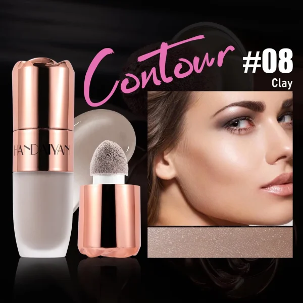 8 Colors Face Foundation Concealer Waterproof Long Lasting Matte Cheek Contour Stick Highlighters Shadow Liquid Contour Stick. - Image 11