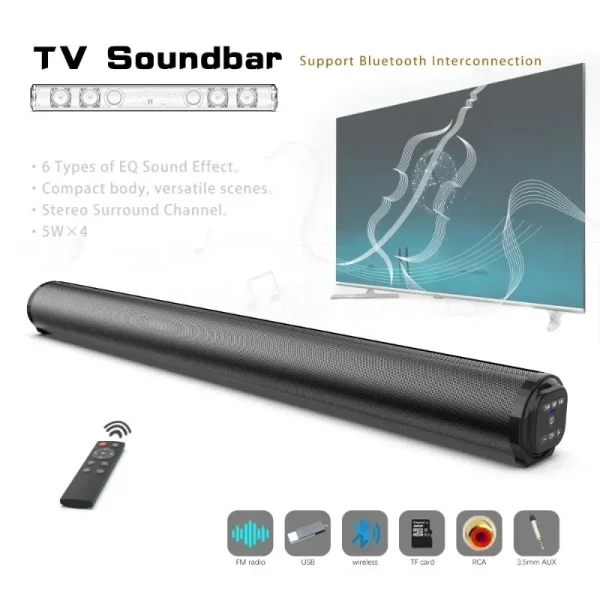 Super Powerful Wireless Bluetooth Speaker Portable Sound Bar Caixa De Som Bluetooth Home Theater TV Sound Box Subwoofer FM Radio - Image 5