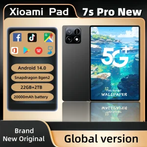 2025 New Original Global Edition Tablet PC Pad 7S Pro Snapdragon 8gen2 Android 14 HD 4K 22GB+2TB 5G Tablet Dual SIM WIFI GPS MI