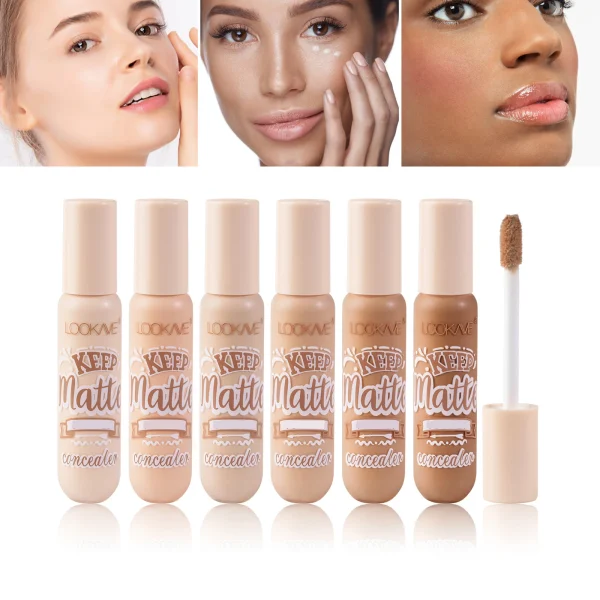 Liquid Concealer Stick Foundation Cream 6 Color Moisturizing Full Coverage Acne Dark Circle Natural Matte Concealer Cream Makeup - Image 2
