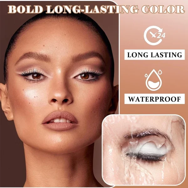 3pcs 6-Color Matt Eye Shadow Primer Suitable Oily Eyelids Waterproof and Antifouling Durable Cream Liquid Eye Shadow Cosmetics - Image 4