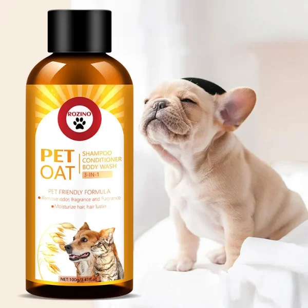Pet Shampoo and Conditioner 3 in 1 Plant Based Organic Sulfate Free Soap Free Tear Free Moisturizer for Pets Cats and Dogs - Image 6