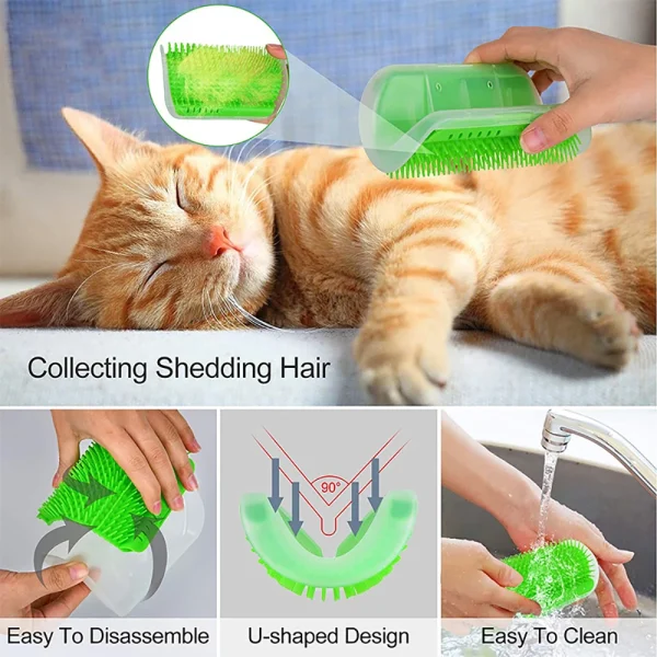 Cat Scratcher Massager for Cats Scratching Pets Brush Remove Hair Comb Grooming Table Dogs Kitten Care Royal Canin Accessories - Image 4