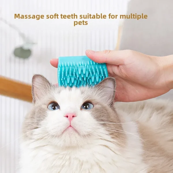 Pet Cat Gloves Cleaning Stroking Cats Hair Gloves Pet Grooming Massage Brush Gloves Cat and Dog Bathing Massage Brush - Image 2
