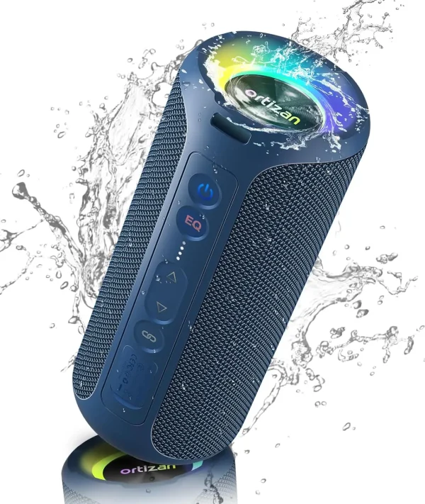 Ortizan X8Pro Bluetooth Speakers,40W Loud Portable Wireless Speaker IPX7 Waterproof Shower Speakers with Bluetooth 5.3 Deep Bass - Image 7