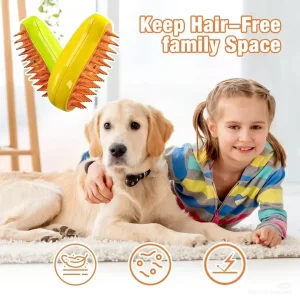 Cat Dog Steamy Brush Steam Brush Electric Sprayer for Massage Pet Grooming tool Shedding 3 in 1 Electric Sprays Massage Combs