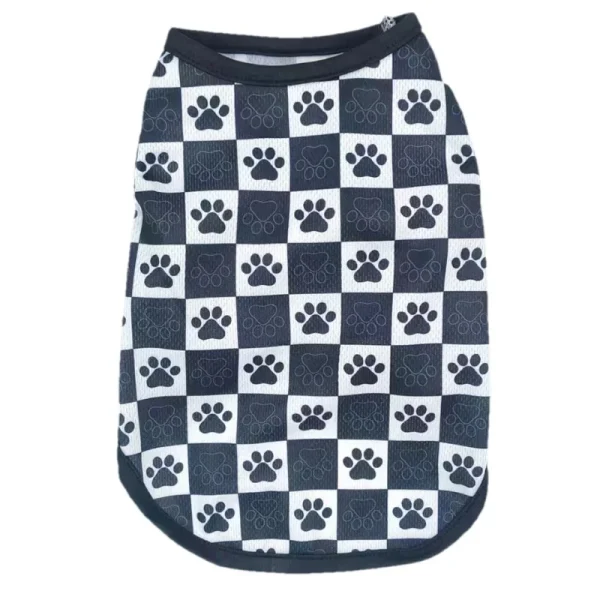 Summer Cat Vest T-shirt Mesh Breathable Paw Print Sphynx Clothes For Small Medium Dog Cats Kitten Puppy Costume Pug Pet Coat - Image 7