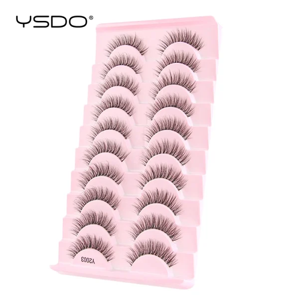 YSDO Half Eyelashes 3/10 pairs Natural Full False Eyelashes 3d Lashes  Cat Eye Fake Eyelashes Extension Faux Cils Makeup Tools - Image 20