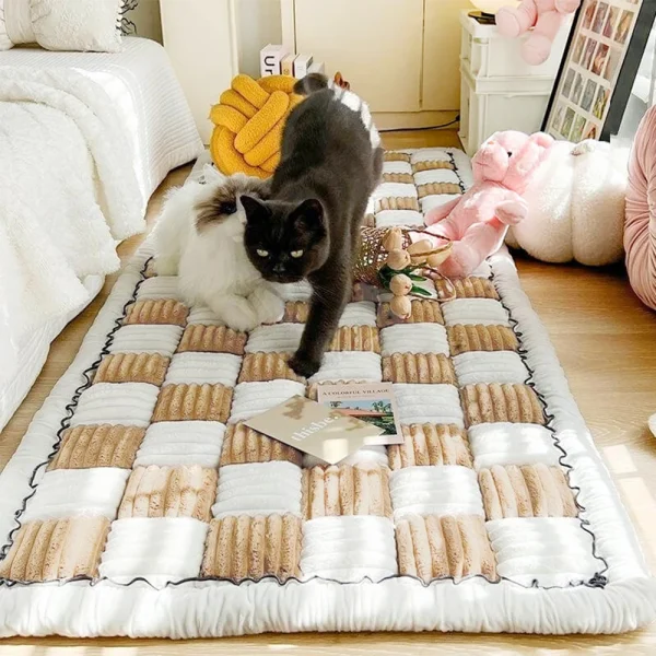 Dog Bed Mat Warm Pet Cat Scratchable Blanket Anti-slip Washable Cushion Sofa Couch Cover Protector For Large Dogs Pet Supplies - Image 3
