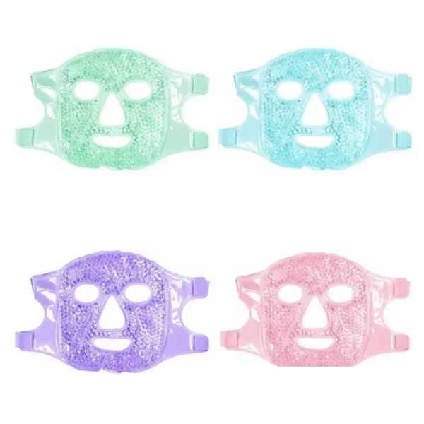SPA Ice Cold and Hot Heat Full Face Eye Mask Sleeping Ice Pack Reduce Face Puff Dark Circles Gel Beads Compress for Woman - Image 6