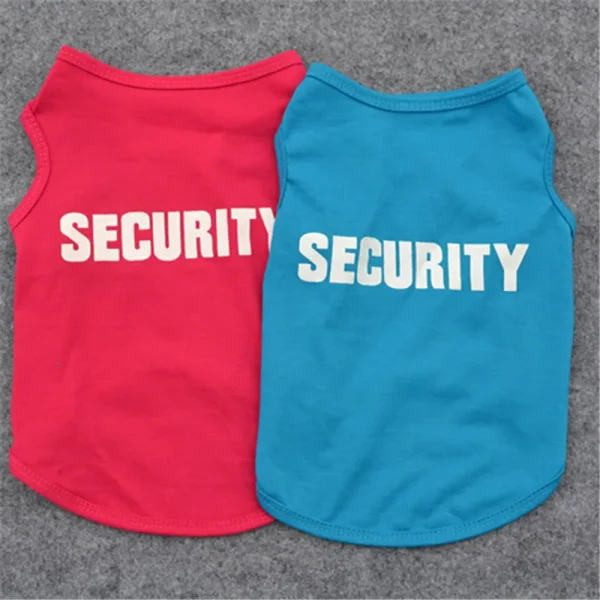Security Clothing for Dogs Summer Pet Clothes Vest for Small Dogs Chihuahua Yorkshire Puppy Cats Low Price Pets T-shirt Costume - Image 5
