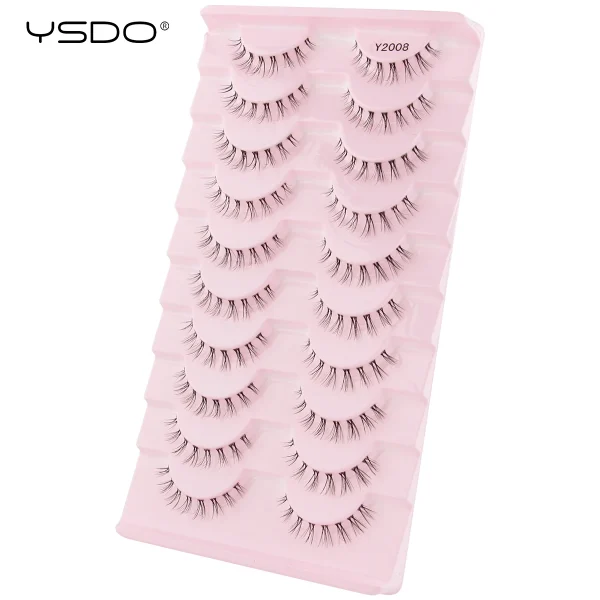 YSDO Half Eyelashes 3/10 pairs Natural Full False Eyelashes 3d Lashes  Cat Eye Fake Eyelashes Extension Faux Cils Makeup Tools - Image 12