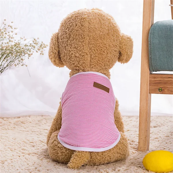 Summer Cotton Cat Puppy Vest Classic Stripes Pet Sleeveless T-shirt for Small Dogs Cats Kitten Clothing Outfit ropa para gatos - Image 10