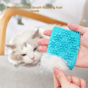 Pet Cat Gloves Cleaning Stroking Cats Hair Gloves Pet Grooming Massage Brush Gloves Cat and Dog Bathing Massage Brush