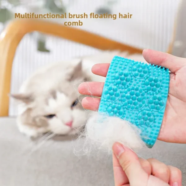 Pet Cat Gloves Cleaning Stroking Cats Hair Gloves Pet Grooming Massage Brush Gloves Cat and Dog Bathing Massage Brush