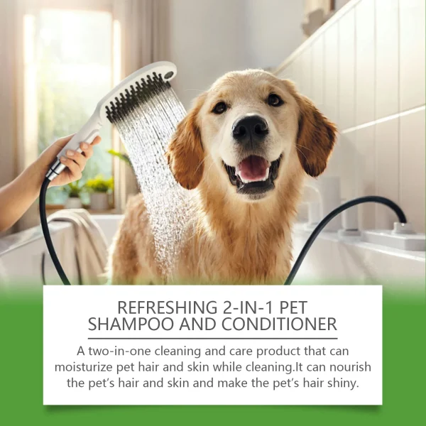 YEGBONG Refreshing 2-In-1 Pet Shampoo And Conditioner Itch Skin Moisturizing Dirt Odor Removal  Conditioner Dog Shower Gel - Image 4