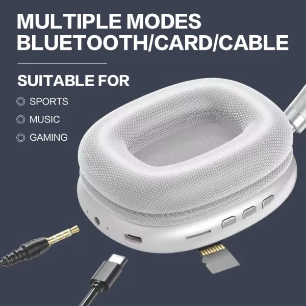 NEW P9 Pro Max Air Wireless Bluetooth Headphones Noise Cancelling Earphones Mic Pods Over Ear Sports Gaming Headset For Apple - Image 4