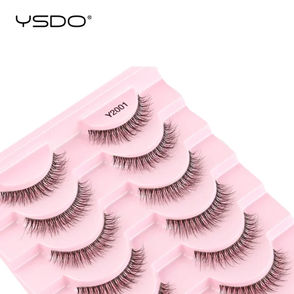 YSDO Half Eyelashes 3/10 pairs Natural Full False Eyelashes 3d Lashes  Cat Eye Fake Eyelashes Extension Faux Cils Makeup Tools - Image 3