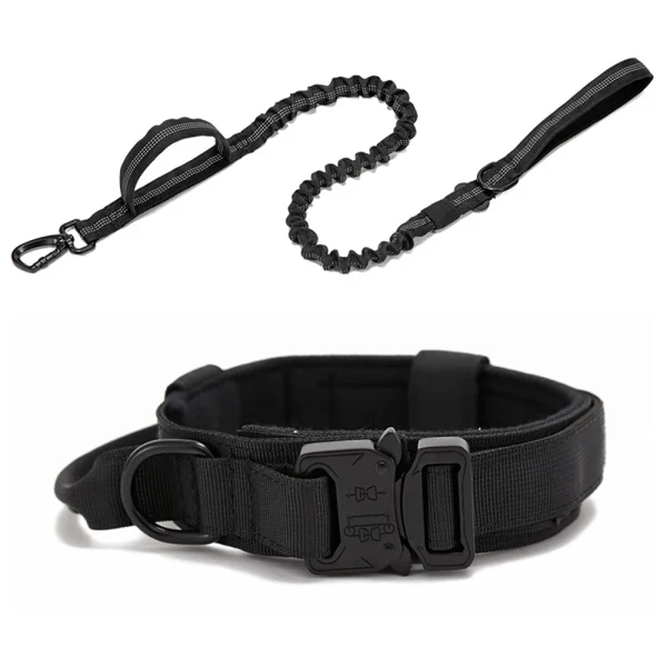 Pet Dog Collar Leash Set Nylon Material Durable Dog Collar Reflective Leash Pet Tactical Training Dog Collar Large Dog Leash Set - Image 24