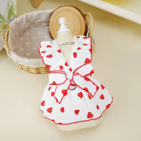 Dog Princess Dress Cute Pet Dog Mesh Dress Kitten Puppy Pet Skirt Summer Dog Dress Bow Lace Korean Poodle Chihuahua Dog Clothes - Image 8