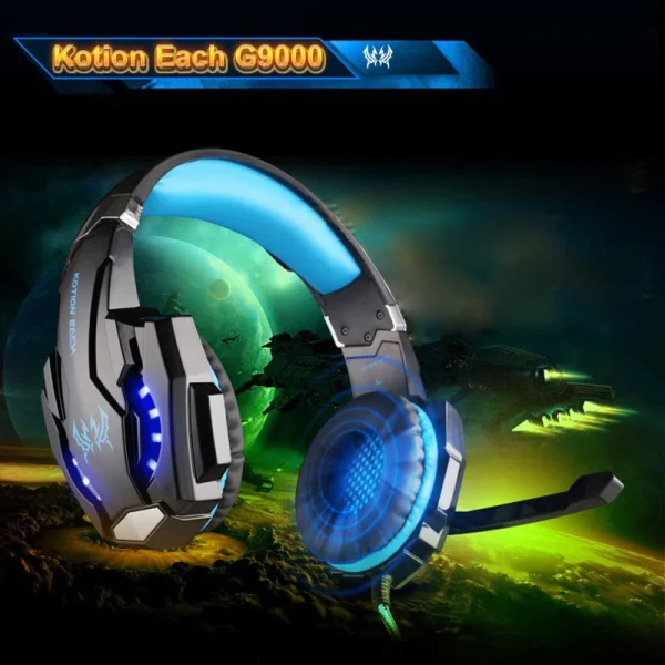 G9000 Gaming Headset Over-Ear Wired Headphones Deep Bass Stereo Casque LED Light Earphone with Mic for PS4 PS5 Switch XBOX PC - Image 6