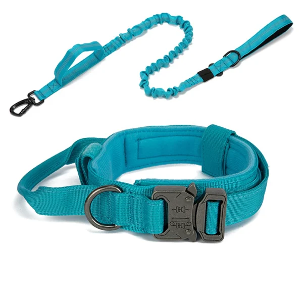 Pet Dog Collar Leash Set Nylon Material Durable Dog Collar Reflective Leash Pet Tactical Training Dog Collar Large Dog Leash Set - Image 9