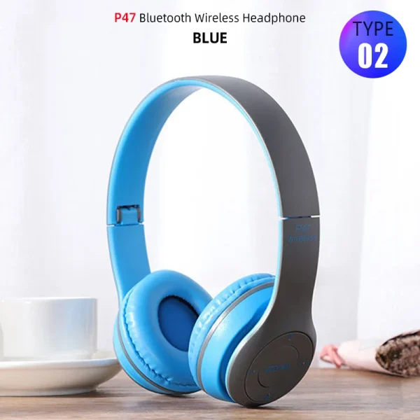 Foldable Sport Earphone HiFi Headset Wireless Headphones Bluetooth Music Headset Over Ear Bass Earphone With Mic Support TF Card - Image 9